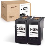 ziprint remanufactured high yield ink cartridge replacement for canon 240xl 240 pg-240xl black - compatible with pixma mg3620 ts5120 mg2120 mg3520 mx452 mx512 mx532 mx472 mg3120 mg3122 mg4120 (2x black) logo