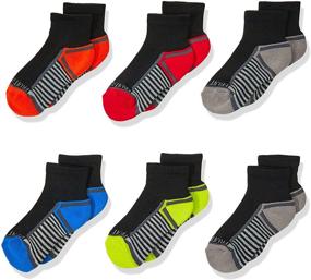 img 3 attached to Fruit of the Loom Boys 6 Pair Pack Half Cushion Socks: Comfortable and Durable Footwear for Active Kids