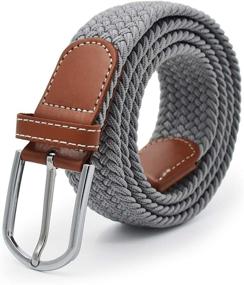 img 4 attached to 🎩 Versatile and Stylish: Unisex Braided Elastic Men's Accessories for Casual Outdoor Wear