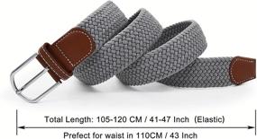 img 3 attached to 🎩 Versatile and Stylish: Unisex Braided Elastic Men's Accessories for Casual Outdoor Wear