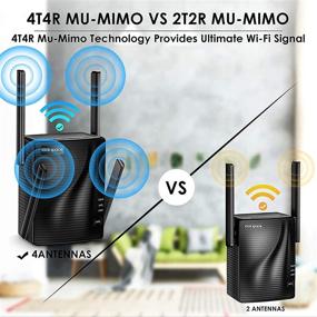 img 1 attached to WiFi Extender - High-Speed WiFi Booster, 2100 Mbps, WiFi Range Extender, WiFi Repeater, Wireless Extender for Home, Gigabit Port, Dual-Band 5G and 2.4G, Extends Coverage up to 1292 sq.ft, Supports Multiple Devices, Extend WiFi Range