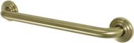 🛀 kingston brass dr314187 restoration 18" decorative grab bar, brushed brass: stylish safety and support for your bathroom logo