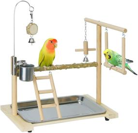 img 4 attached to Loghot Playground Parakeet Playstand Perches