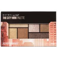 maybelline new york makeup the city mini eyeshadow palette - rooftop bronzes: neutral eyeshadow, 0.14 oz logo