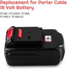 img 2 attached to 🔋 High Capacity Ni-Mh PC18B Replacement Battery (2 Packs Upgraded to 4.0Ah) for Porter Cable 18V Tools