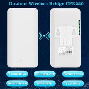 img 3 attached to 📶 Enhanced 5.8G Wireless Bridge PTMP WiFi PTP Outdoor Network CPE - 2KM Transmission, 12DBi Antenna, 2 LAN Ports, 24V PoE Power - 2 Pack
