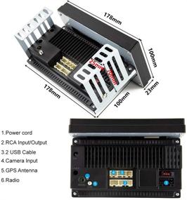 img 3 attached to Автомагнитола с сенсорным экраном 7 дюймов, на Android, с навигацией GPS, радиоприемником FM, Bluetooth и Wi-Fi, поддерживает функцию зеркального отображения для телефонов на Android и iOS, в комплекте с резервной камерой.