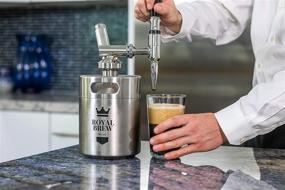 img 3 attached to Домашний набор для кеги с системой для кофеварки Royal Brew Nitro Cold Brew Coffee Maker