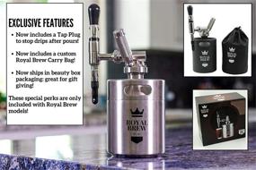 img 4 attached to Домашний набор для кеги с системой для кофеварки Royal Brew Nitro Cold Brew Coffee Maker