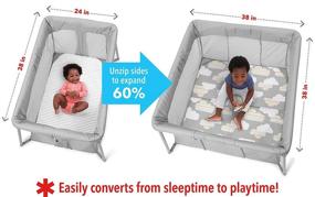 img 3 attached to 🧳 Skip Hop Portable Playard: From Travel Crib to Playard - Expanding Fun On-the-Go