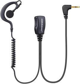 img 4 attached to 📞 COMMIXC (2 Pack) Walkie Talkie Earpiece with Mic - Motorola Talkabout Compatible, G-Shape Walkie Talkie Headset with PTT