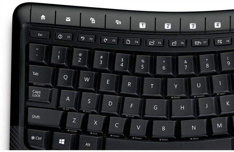  Microsoft Wireless Comfort Desktop 5050 - Black. Wireless,  Ergonomic Keyboard and Mouse Combo. Built-in Palm Rest and Comfort Curve  Design. Customizable Windows Shortcut Keys : Electronics