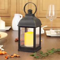🏮 wralwayslx decorative lantern with flameless led candle light, on/off/timer function, 6 hours timer, outdoor/indoor led lantern, requires aaa batteries (not included), bronze plastic (4x9) логотип