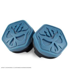 img 2 attached to 🎮 Enhanced PS4 Thumbsticks for Call of Duty Modern Warfare - KontrolFreek Performance Grips, 2 Mid-Rise, Convex, Blue/Black