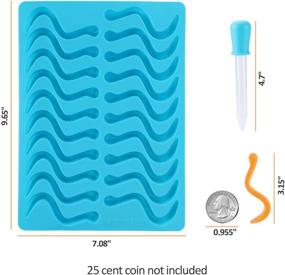 img 2 attached to TRUSBER Silicone Chocolate Earthworm Free Set