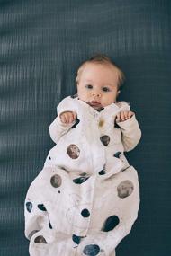 img 2 attached to 🌙 Planetary Cotton Muslin Sleep Bag by Little Unicorn - Premium 100% Cotton, Ultra-Soft and Lightweight, Baby Sleep Sack, Size Medium: 6-12 Months, Easy-to-Clean, Machine Washable, 1.1 TOG