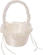 🌸 ivory flower girl basket: simplicity 5073062010 - petite size, elegant design logo