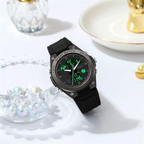 img 3 attached to Rugged and Stylish: Waterproof Military Tactical Backlight Stopwatch Women's Watches