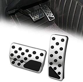 img 2 attached to 🚘 High-Quality Gas Brake Pedal Cover Set for Jeep Grand Cherokee Dodge Durango 2011-2018