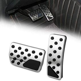 img 4 attached to 🚘 High-Quality Gas Brake Pedal Cover Set for Jeep Grand Cherokee Dodge Durango 2011-2018
