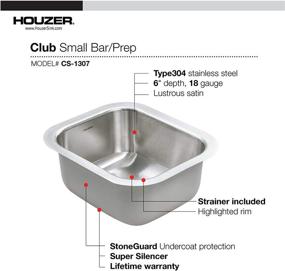 img 1 attached to Houzer CS 1307 1 Club Undermount Small