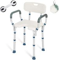 🚿 greenchief shower bath chair: removable back, arms, 300lb capacity - assist grab bar - tool free shower seat for disabled, seniors & elderly logo