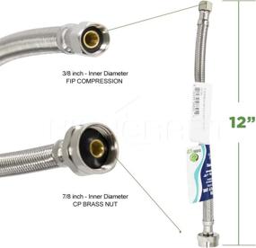 img 1 attached to 🚰 Линия подачи воды из нержавеющей стали Highcraft, CNCT27413-OM1, 12 дюймов