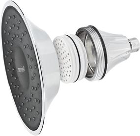 img 2 attached to 🚿 VivaSpring Filtered Shower Head FSH25-CB: Chrome Finish, Obsidian Face, Wide Rain Spray, Soft Skin & Hair, 6-month Filter FF-15, Certified Filtration