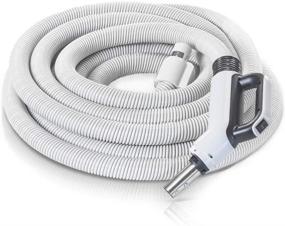 img 2 attached to 🔌 Ultimate 35 ft Universal Central Vacuum Hose Kit: Wessel Werk Power Nozzle, Pigtail Connection – Fits All Systems!