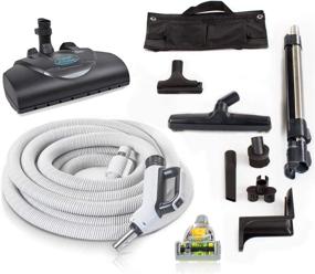 img 4 attached to 🔌 Ultimate 35 ft Universal Central Vacuum Hose Kit: Wessel Werk Power Nozzle, Pigtail Connection – Fits All Systems!