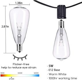 img 3 attached to Romasaty 10 Pack Replacement Edison Outdoor