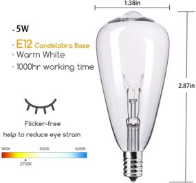 img 2 attached to Romasaty 10 Pack Replacement Edison Outdoor