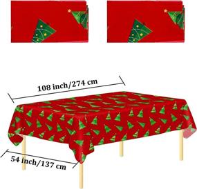 img 1 attached to 🎄 Aneco Christmas Tablecloth Decorative Supplies