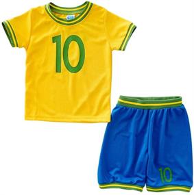 img 3 attached to 👦 ZETIY Toddler Little Boys' Active Mesh Soccer Jersey and Shorts Sets: Optimal Performance for Active Kids