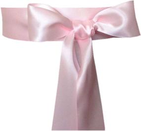 img 3 attached to 💍 Silk Ribbon Sash for Wedding Dress - Simple & Classic Bridal Belt