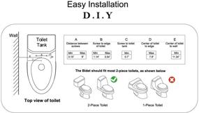 img 2 attached to 🚽 Enhance Hygiene & Comfort with 2-Pack Fresh Water Spray Bidet Toilet Attachment - Easy Install, Self-Cleaning Nozzle & Elegant Design