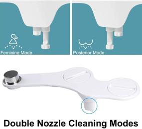 img 3 attached to 🚽 Enhance Hygiene & Comfort with 2-Pack Fresh Water Spray Bidet Toilet Attachment - Easy Install, Self-Cleaning Nozzle & Elegant Design