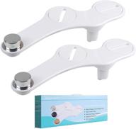🚽 enhance hygiene & comfort with 2-pack fresh water spray bidet toilet attachment - easy install, self-cleaning nozzle & elegant design logo