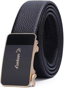 img 4 attached to CARDANRO Genuine Leather Automatic Business Men's Accessories and Belts