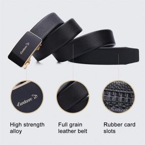 img 2 attached to CARDANRO Genuine Leather Automatic Business Men's Accessories and Belts