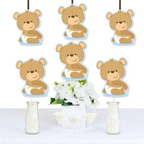 img 3 attached to DIY Baby Shower Party Essentials - Set of 20 Baby Boy Teddy Bear Decorations