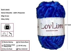 img 3 attached to 🧶 LovLim Crochet Yarn Kit - 12x60g Chenille Yarn Skeins for Crochet and Knitting - 1200+ Yard - Free Crochet/Amigurumi Patterns - Craft Worsted Yarn Perfect Kit