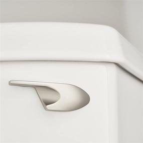 img 3 attached to 🚽 Nickel Kohler Wellworth Toilet Handle Replacement, Left Side Mount Toilet Tank Lever by Qualihome