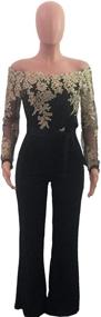 img 2 attached to 👗 Ophestin Women's Clothing: Bodycon Jumpsuit Rompers with Shoulder Detailing