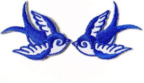 img 2 attached to Tyga_Thai Embroidered Applique Clothing Iron Bird Swallow BLWH