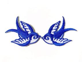 img 1 attached to Tyga_Thai Embroidered Applique Clothing Iron Bird Swallow BLWH