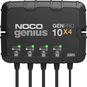 img 4 attached to 🔋 NOCO Genius 4-Bank Marine Charger GENPRO10X4 - 40A (10A Per Bank), Fully-Automatic Smart 12V Onboard Battery Charger, Maintainer, Desulfator & Temperature Compensator