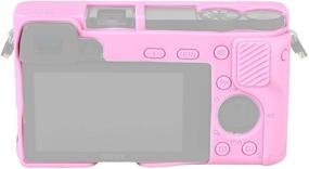 img 1 attached to 📷 Optimized Hood Case in Pink for Sony Alpha A6000 ILCE-6000 Digital Camera - Anti-Scratch, Soft Silicone Housing Protective Cover Skin