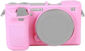 img 2 attached to 📷 Optimized Hood Case in Pink for Sony Alpha A6000 ILCE-6000 Digital Camera - Anti-Scratch, Soft Silicone Housing Protective Cover Skin