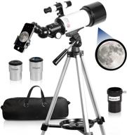 🔭 premium adults' telescope kit: 70mm aperture, 400mm az mount, fully multi-coated optics & accessories - ideal for beginners! logo